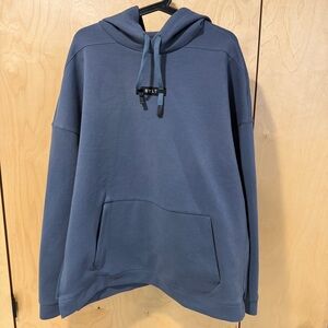 BYLT Oversized Roamknit Pullover Hoodie - Dusty Blue / L